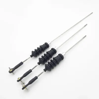 1set M2 Ball Head Tie Rod End + Rubber Bellows Radio Box Seals + Servo Push Pull Rod for RC Boat Marine Tug Fishing Boat