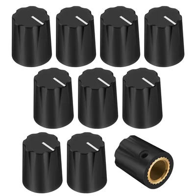 DaierTek 10pcs Black Davies 1900h Clone Guitar Effect Pedal knob 1/4 Shaft Set Screw for Amplifier