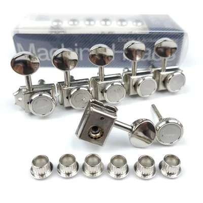 1 Set 6 In-line Locking Vintage Electric Guitar Machine Heads Tuners For ST TL Guitar Lock String