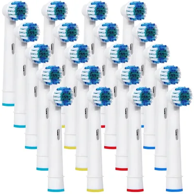 20Pcs Replacement Toothbrush Heads For Braun Oral-B Precision Clean Toothbrush Replacement Brush