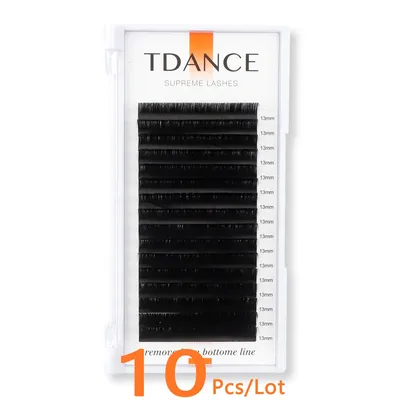 TDANCE 10Case/Lot Individual Eyelashes Extension Supplies False Professional Mink Eyelashes