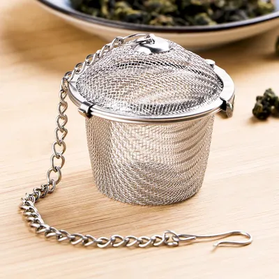Stainless Steel Tea Strainer Locking Tea Infuser Filter Mesh Tea Ball Seasoning Herb Spices Ball