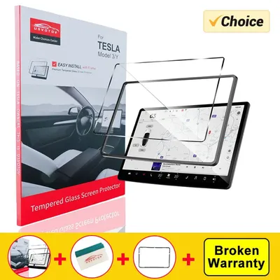 HD Matte Tempered Glass Screen Protector For Tesla New Model Y Juniper Launch 2025 Model 3 Highland