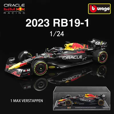 Bburago 1:24 F1 2023 Ferrari SF23 Red Bull RB18 RB19 Mercedes Benz W14 Formula 1 Simulation Alloy