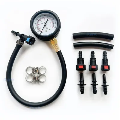 Fuel Pressure Test Kit - Fuel Pressure Gauge - 0-100PSI Fuel Injection Pump Pressure Tester Gauge