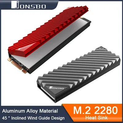 Jonsbo M.2 SSD NVMe Heat Sink 2280 Solid State Hard Disk Aluminum Heatsink with Thermal Pad PC
