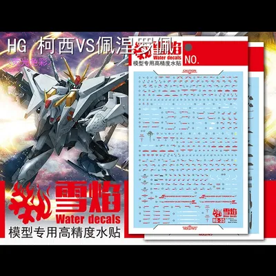 Model Decals Water Slide Decals Tool For 1/144 HG XI VS Penelope Funnel Missile Set Fluorescent