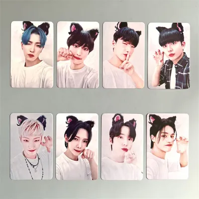 8pcs/set KPOP ATEEZ Album THE WORLD EP.2 OUTLAW LOMO Card Hongjoong Seonghwa Yunho Yeosang