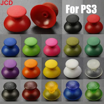 JCD 2pcs For PS3 Game Controller 3D Analog Joystick Stick Module Mushroom Cap Thumb Cover Replace