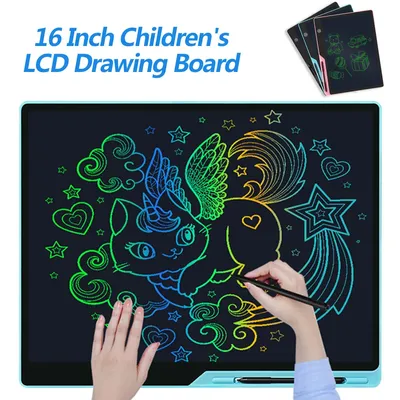 Educational Toys Writing Tablet For Kids 10/16Inch LCD Drawing Board Children Gifts USB Charging