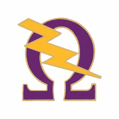 Double Nose Fashion Popular Metal Alloy Fraternity Greek Member Omeg Psi Phi Lapel Pin For Greek