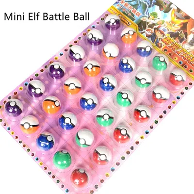 Pokemon Pikachu Fairy Ball 2-3cm Animation Action Doll Toy Model Doll Kawaii Children's Birthday Gifts