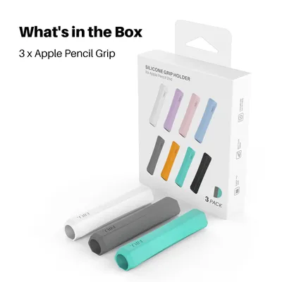 Pen Grip Non-Slip Protective Cover Suitable For Apple Pencil 3 2 1 USB-C Silicone Easy to Hold the