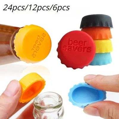 Reusable Silica Gel Bottle Cap Sealed Beer Cap Vinegar Soy Sauce Bottle Soda Cola Cap Wine