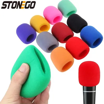 STONEGO 1Pc Versatile Microphone Cover Anti-Drop Enhanced Protection Mic Guard Anti-Spray Windscreen