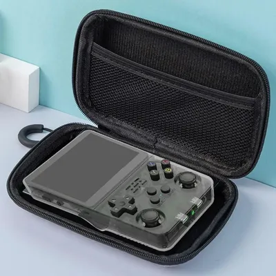 For R36S/R35S Game Console Storage Bag EVA Hard Portable Protective Case Scratch-resistant Anti-fall