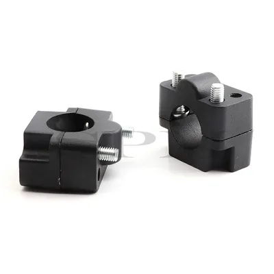 Universal 1 1/8" Aluminum Handlebar Risers 28mm Adjustable Fat Bar Clamps For Motorcycle Dirt Pit