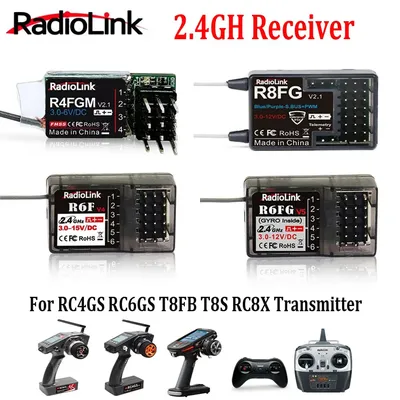 Radiolink 2.4GH R8FG R4FGM R6FG R6F Receiver Gyro for RC Car Boat Work for Transmitter RC4GS RC6GS