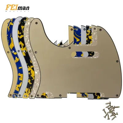 Feiman Guitar Custom Left Handed Pickguards For American Standard Tele Telecaster Guitar 8 Screw