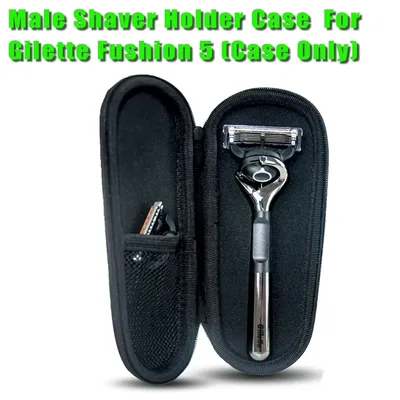 Travel Anti-fall Men's Razor Blades Holder Box Case For Gilette Fushion 5 Small and portable Shaver