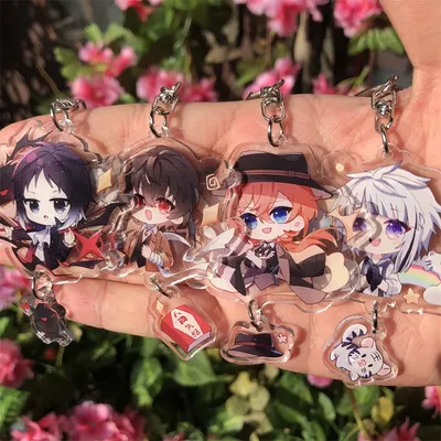 Anime Bungo Stray Dogs Dazai Osamu Ryunosuke Akutagawa Keychain Cosplay Accessories Cosplay Pendant