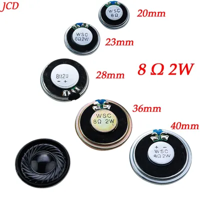 Ultra Thin Mini Speaker 8 Ohm 2 Watt 2W 8R Speaker Diameter 20MM 23MM 28MM 36MM 40MM 2CM 2.3CM 2.8CM