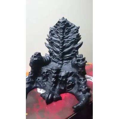 in stock 1/12 scale soldier black skull throne model accessories for 6‘’ action figure model toys