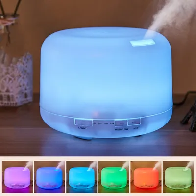 500ML Air Humidifier Essential Oil Diffuser Aroma Diffuser With Colorful Night Lights USB Humidifier
