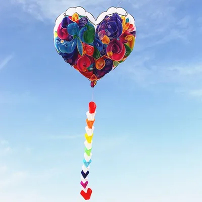Free Delivery of Heart-shaped Soft Kites Inflatable Nylon Adult Kites Cometa Gigante Kite for Kids