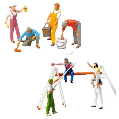 :87 Figure Decorator Tiny People Painting Scene for Model Train DIY Projects Layout Architecture