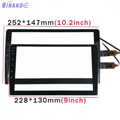 New Touch Glass P/N HLX-90001-V5 Glass 2.5D 10.2 10.1 /9 inch Car GPS Navigation Radio Multimedia