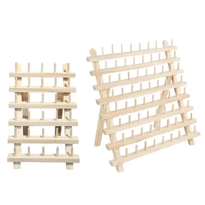 Sewing Thread Rack Lightweight Spools Roll Sewing Needlework Tools Storage Holder Wooden Thread