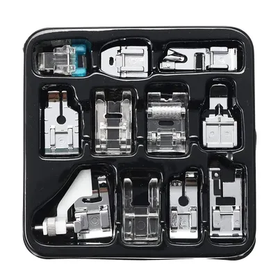 Presser Feet Set 11Pcs Snap On Sewing Machine Foot for Home Low Shank Sewing Machine Use Presser