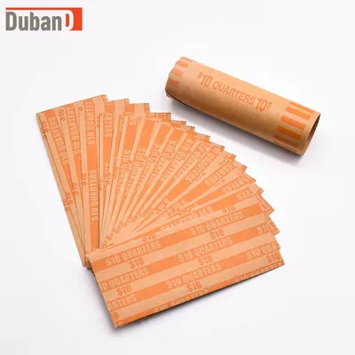 Coin Wrappers Assorted Preformed Coin Rolls Wrappers for All Coins Including 100 Quarter and 50 of Each Penny, bottega bag