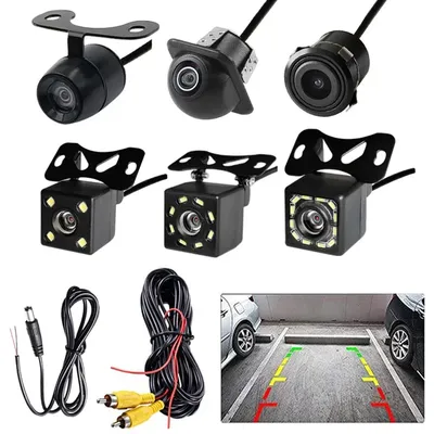Car Rear View Camera with Video Cable Night Vision Reversing Auto Parking Camera IP68 Waterproof CCD