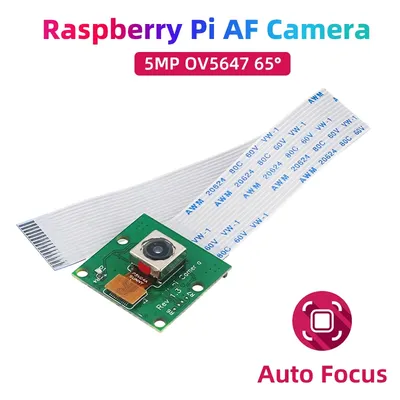 Raspberry Pi AF Camera 5MP OV5647 Auto Focus 65° 15Pin Interface Camera Module for RPi 5 4B 3B+ 3B