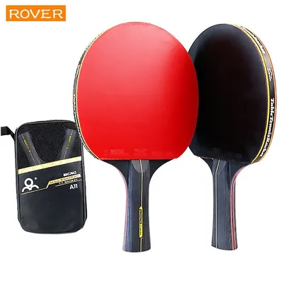 6 Star Table Tennis Racket 2PCS Professional Ping Pong Racket Set Pimples-in Rubber Hight Quality