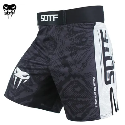 SOTF Snake Scale Fitness Breathable Sports Ferocious MMA boxing shorts Tiger Muay Thai mma shorts