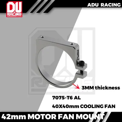 ADU RACING 7075-T6 40mmx40mm Cooling Fan Ajustable Mount FOR 42MM MOTOR hobby wing rocket 4274 4268