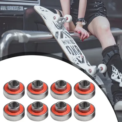 608-2RS Long Plate Integrated Bearing Long Hoverboard Skateboard ABEC-11 High Speed Silent Speed