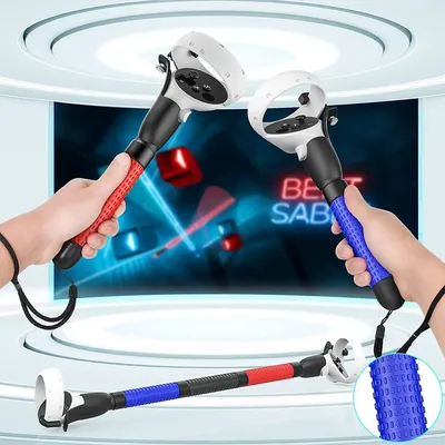 Extended Grip Handle VR Game Golf Accessories For Oculu Quest 2 Controller Playing Beat Saber