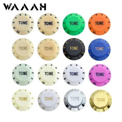 1 Set ( 3 Pieces ) Colorful Electric Guitar Plastic Control Knobs DIY Guitar Parts Tone Volume Knob