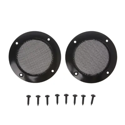 2pcs 2inch Circle Speaker Protective Cover Car Speaker Mesh Grill Cover Guard Practical Speaker Protector Grill Mesh