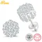 Unisex Fine Hip Hop Jewelry Moissanite Earrings For Women 925 Stud Earrings
