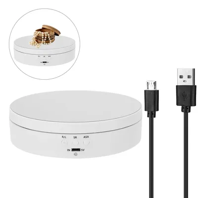 Max Load 4KG Multifunctional Rotating Display Stands Electric Turntable 360° Rotation Noiseless