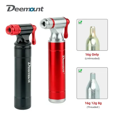 Road Bike MTB CO2 Inflator Presta Schrader Valve Applicable Mini Bicycle Tire Pump Fits Threaded