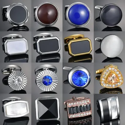 Luxury Shirt Cufflinks for mens Brand cuff buttons cuff link Black gemelos High Quality abotoaduras