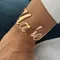 Big Bracelets Custom Name Bracelet Stainless Steel Jewelry Couple Bracelet For Women Personalized