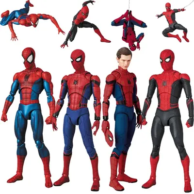Spiderman Figurine Far From Home Mafex 113 103 047 075 Avengers Spiderman the Amazing Spider Man Figure Action Figure Model Toys