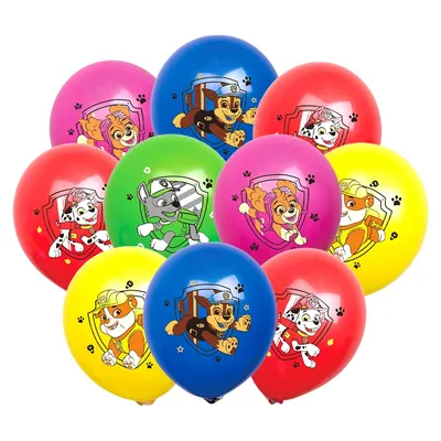 10pcs Cartoon Paw Patrol Balloon Dog Themed Birthday Party Decoration Latex Balloons Kids Toys Supplies Home Decor Animal Gift